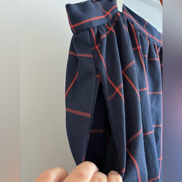 Modcloth Navy Plaid Skirt with Pockets - Picture 2 of 5